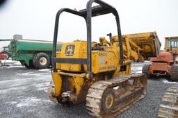 JD 450C crawler loader w/ 4 in 1 bucket, 4,322 hrs, (coolent leak & need en