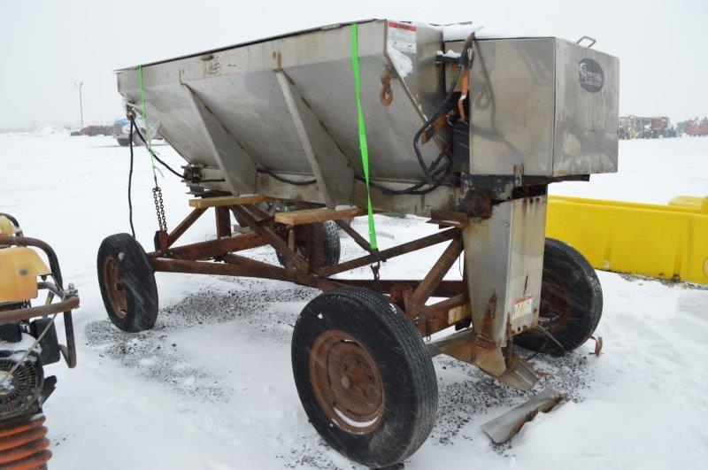 Airflow 96" stainless steel salt spreader w/ Honda gas engine, controlls in