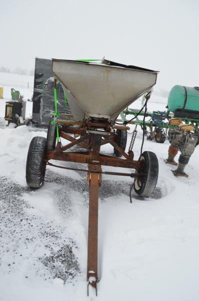 Airflow 96" stainless steel salt spreader w/ Honda gas engine, controlls in