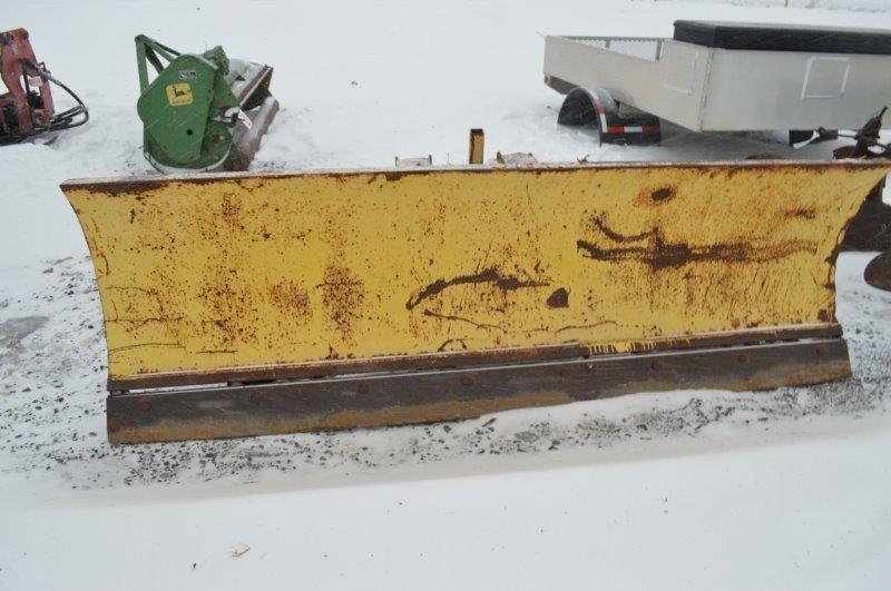 7.5' fork mount snow plow for skid loader