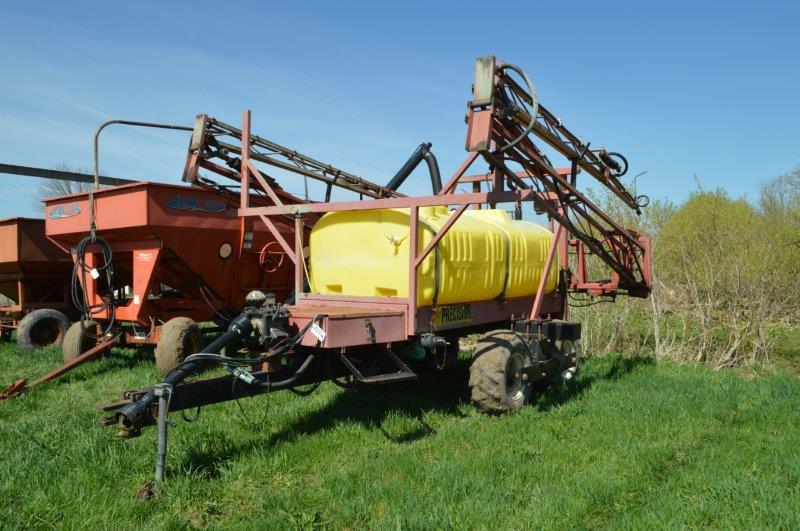 Precision 750 gallon sprayer w/ tandem axle, 60' boom, hyd. unfold, 540 PTO drive pump, hand rinse t