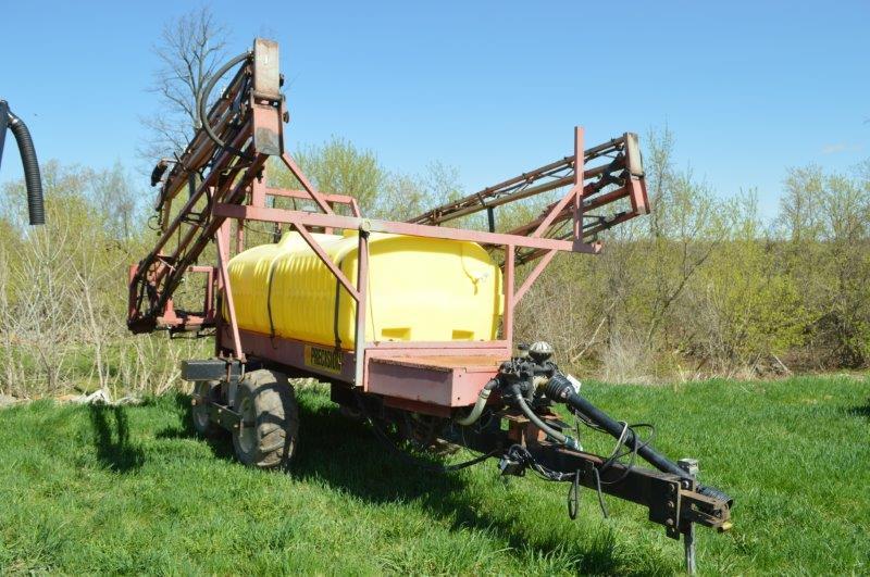 Precision 750 gallon sprayer w/ tandem axle, 60' boom, hyd. unfold, 540 PTO drive pump, hand rinse t