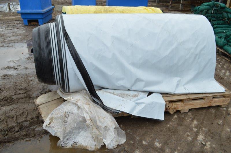 large roll of bunker silage plastic