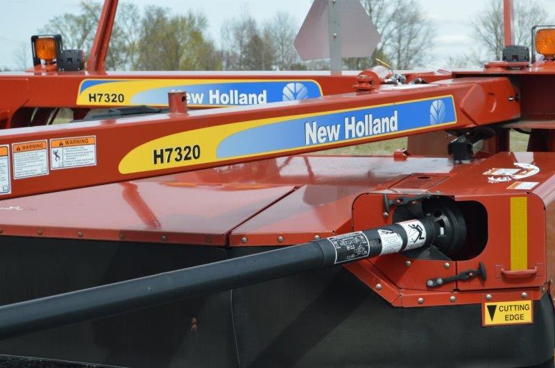 NH H7320 Mow Max discbine w/ flail conditioners, 9' cut, light package