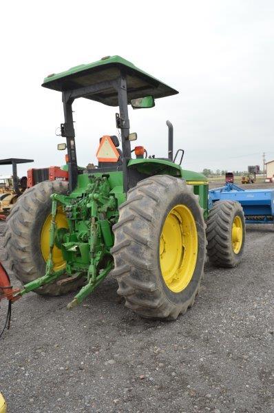 JD 7210 tractor w/ 18.4-38 rear tires, open station