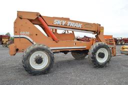 Skytrak 6036 telehandler w/ 6,865 hrs, 4wd, 4w steer,13.00-24 TG tires, 6000# lift w/36' reach