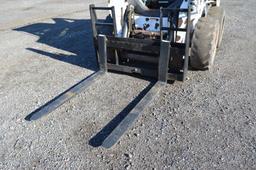 heavy duty skid mount 48'' pallet forks w/ walk through