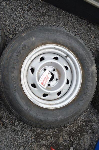 235/70R15 5 lug tire on rim