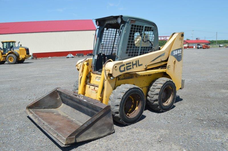 '07 Gehl 5640 E-series Turbo skidloader w/ 9,753 hrs, joystick controls, hyd quick attach, selling w