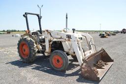 '85 Case 1194 w/ Case 54L loader w/ 6' bucket & 8' snow blade, 1,484 hrs, open station, 540 pto, 3pt