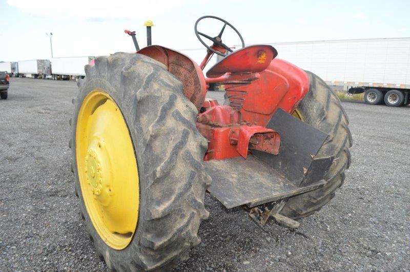 Massey Harris 30 tractor w/ narrow front, tricycle tires, 540 pto, 5 speed, 13.6-38 rear tires (new