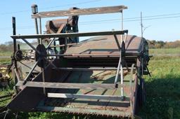 JD 12A original, antique combine w/ 2 sets of canvasses, scour cleaner w/ bagger, (Orignal 2 Cylinde