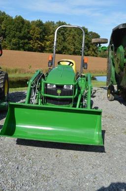 '16 JD 1023E w/ JD H120 loader, 345 hrs, 4wd, 54'' deck, hydro