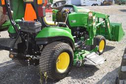 '16 JD 1023E w/ JD H120 loader, 345 hrs, 4wd, 54'' deck, hydro