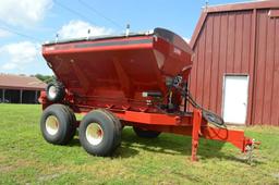 Salford PTPG 8 ton Salford/BBI Stainless Liberty fertilizer spreader w/ roll tarp, hyd & wheel drive