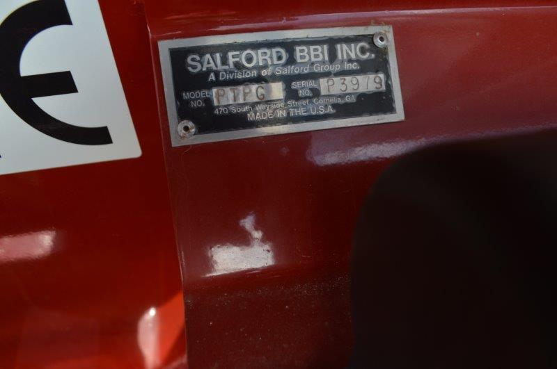 Salford PTPG 8 ton Salford/BBI Stainless Liberty fertilizer spreader w/ roll tarp, hyd & wheel drive