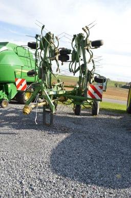 '14 Krone KWT8.82/8 tedder, 29' working width, serial# 898744