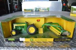 JD 330 Utility w/ hay rake, 1/16 scale, new in box