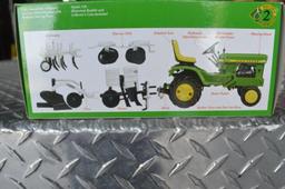 Precision JD model 140 lawn & Garden tractor w/ implements, new in box