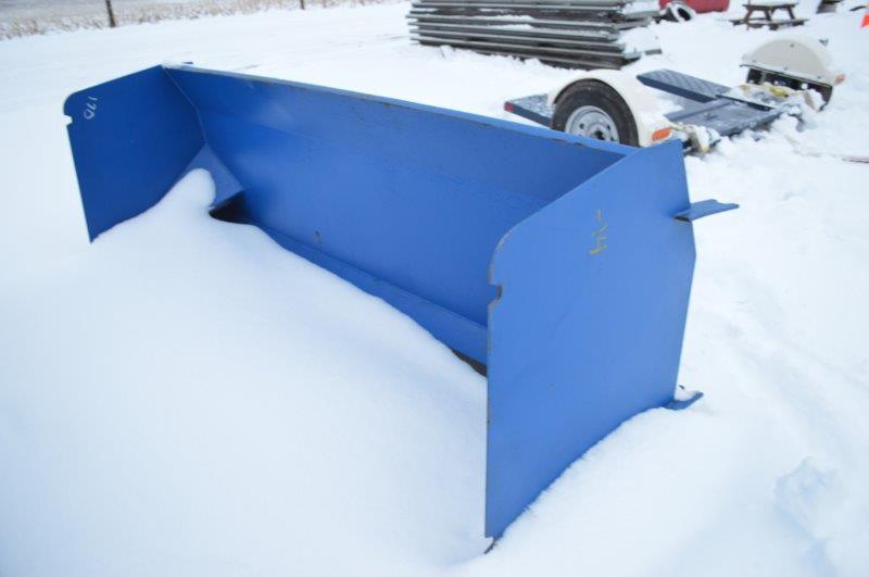 8' Skid mount Snow pusher (new)