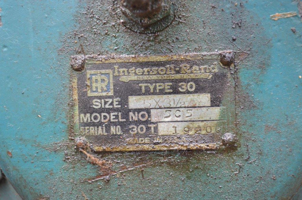 Large Ingersol Rand air compressor, Model5C5, Type 30