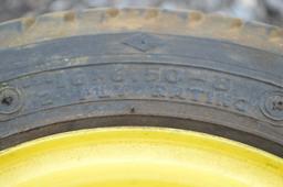 2- 16x6.50-8 tubeless tires w/ 5 bolt rims