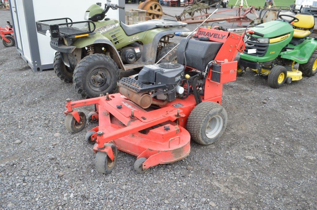 Gravely M-1403 walk behind mower  w/ 1157hrs, 52'' deck