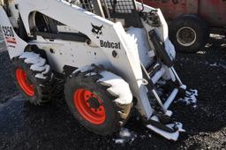 '05 Bobcat S250 Turbo skid loader w/ 4,937hrs, manual quick att, hand & foot controls, aux hyd w/ hi