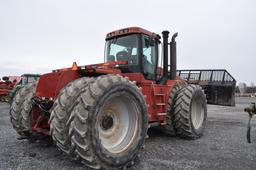 CIH STX375 w/ Grouser 16' silage blade, 16spd powershift, 5 remotes, bareback, 520/85R46 duals, apro