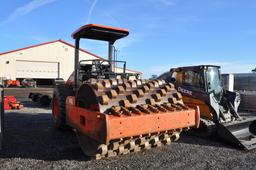 Superpac 8420 crows foot vibratory roller w/ Cummins 4DT engine, 8,019hrs, open station w/ canopy