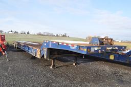 '13 Trail-Eze 102''x48' heavy duty semi equipment trailer w/ winch, traveling axles, 235/75R17.5 new