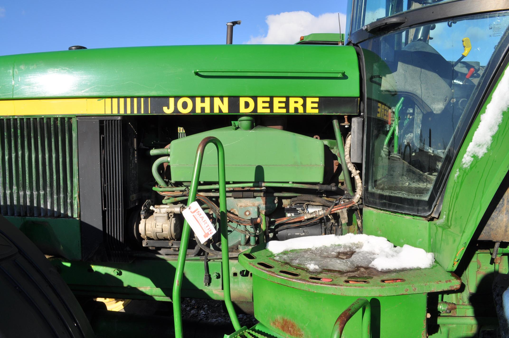 JD 4960 w/ 1,578hrs showing, 15spd power shift, 4wd, 18.4R42 rear axle duals, quick hitch, 1000 pto,
