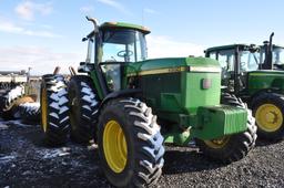 JD 4960 w/ 1,578hrs showing, 15spd power shift, 4wd, 18.4R42 rear axle duals, quick hitch, 1000 pto,