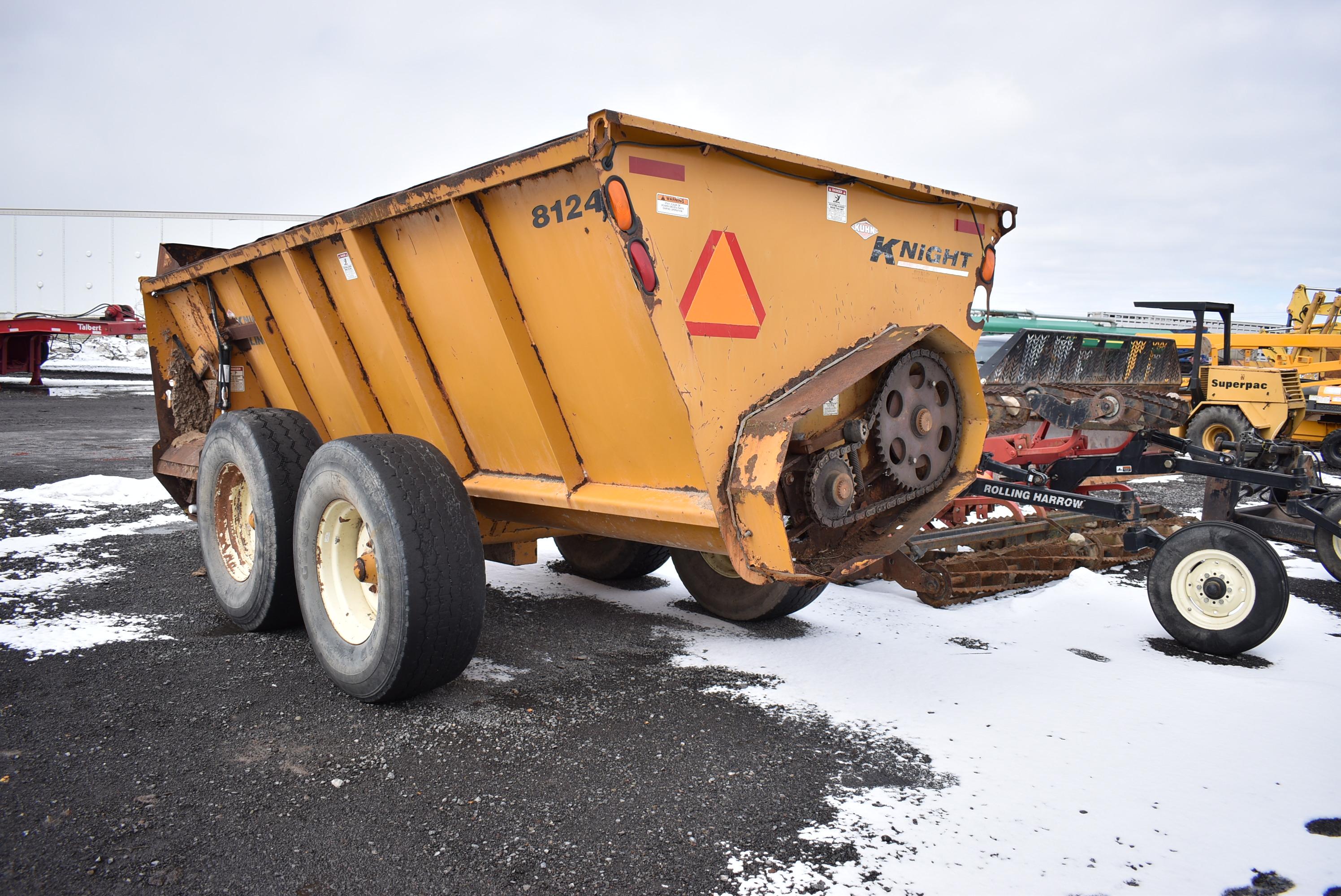 Kuhn Knight 8124 pro twin side sling spreader