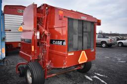CIH 8435 roll baler w/ string tie, silage special, (monitor in office)