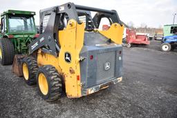 JD 318G skid loader w/ 7,016hrs, 2spd, hyd quick att, aux hyd, hand & foot controls, sells w/ 70'' m