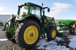 '12 JD 7430 Premium w/ 741 self leveling loader w/ quick att w/ 8' bucket, 1,711hrs, 4wd, IVT trans