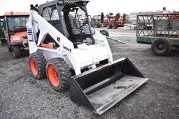 Bobcat 773 skid steer w/ new tires, 3873 hrs, quick att, sells w/ 66'' material bucket