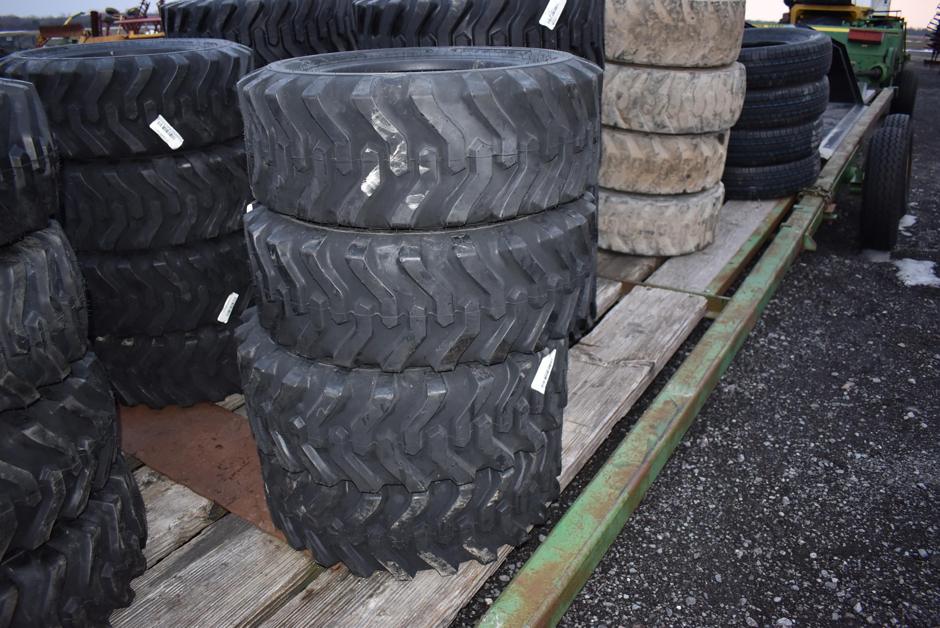 10-16.5 skidloader tires (new tires) (x4)
