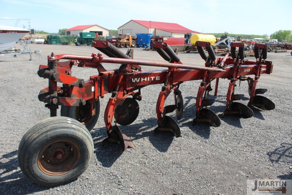 White 549 5 bottom plow