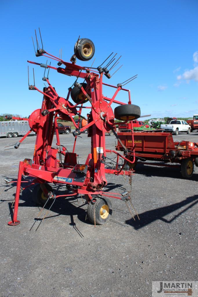 NH H5270 6 star hyd fold tedder