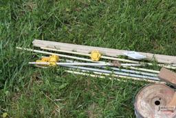 Lot of fence wire/stakes