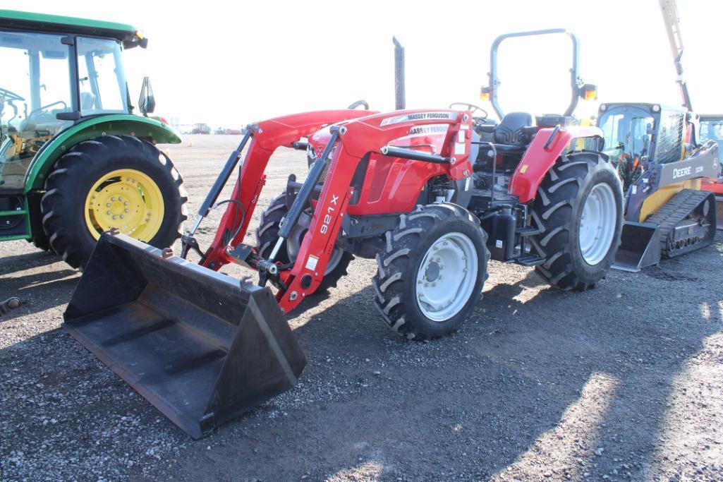 2016 MF 4607M tractor w/ 921X loader