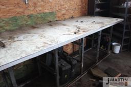 12'x36" Metal work bench