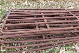 Lot of 6 large 16' cattle gates