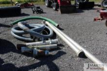 Large amounts of grain vac suction hose, includes tips