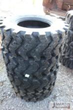 Set of 4-Forerunner 12-16.5NHS skid loader tires