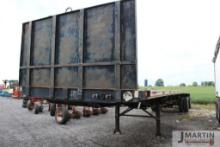 1993 Fontaine 96"x48' alum flat bed trailer