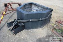 Skid mount concrete bucket