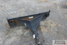 Skid mount receiver hitch adapter